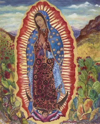  A Visão Celestial de Nossa Senhora de Guadalupe Pintando-se: Uma Análise Intrincada da Fé e do Milagre